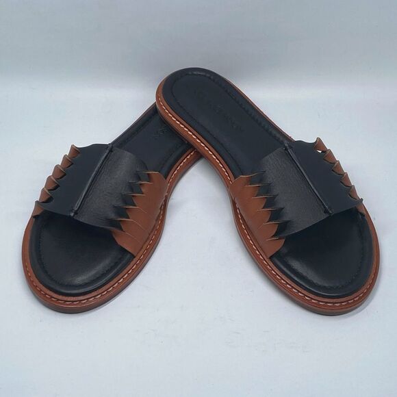 Ulla Johnson Ameya Twisted Contrast Slide Sandals size 39 - Picture 1 of 12